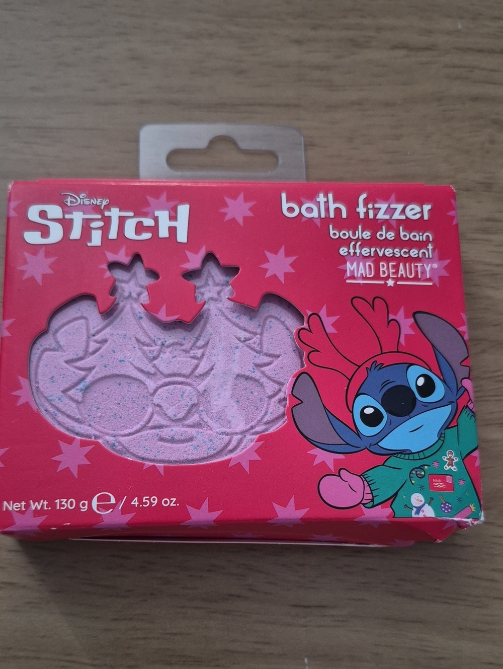 Disney Stitch Pink Bath Fizzer - Festive Kids Bath Bomb